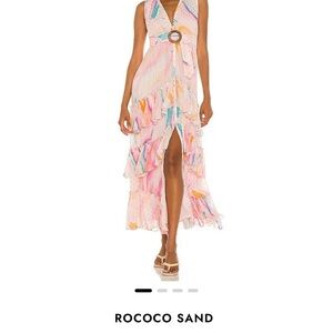 Rococo Sand maxi dress. Size Small. Tiered.